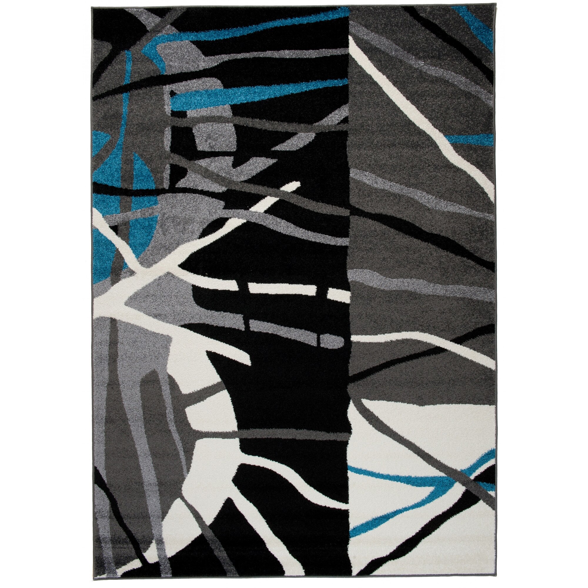 Covor Jawa Modern Abstract Chemex L313A ANTHRATICE negru 200x290