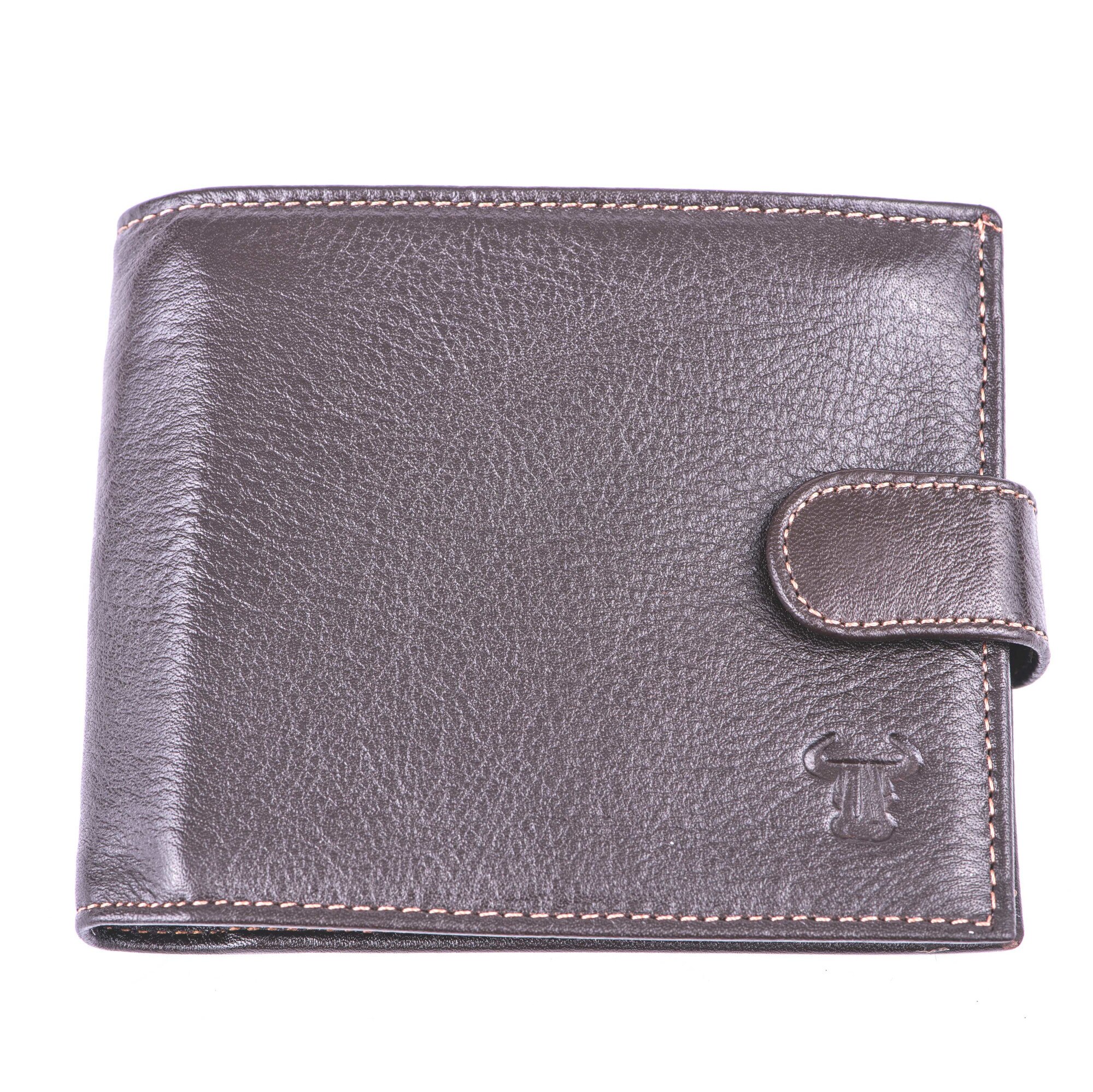 Portofel piele barbati ,Toro Nero,Page wallet coffee