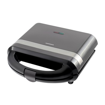 Sandwich maker Heinner SM-H700BK, 700 W, placi antiadezive fixe tip grill, Negru Sandwich maker Heinner SM-H700BK, 700 W, placi antiadezive fixe tip grill, Negru