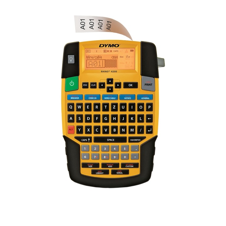 Индустриална етикетираща машина Dymo Rhino 4200, QWERTZ, S0955970, 955970