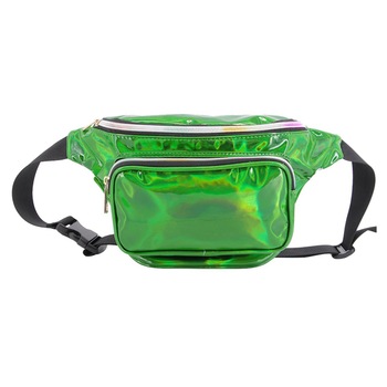 Borseta moderna Shiny compartimentata cu 3 buzunare exterioare cu fermoar, Verde, BBL1034 Borseta moderna Shiny compartimentata cu 3 buzunare exterioare cu fermoar, Verde, BBL1034