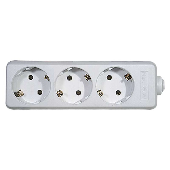 Konnektor 3 részes, fehér, Emos P0320