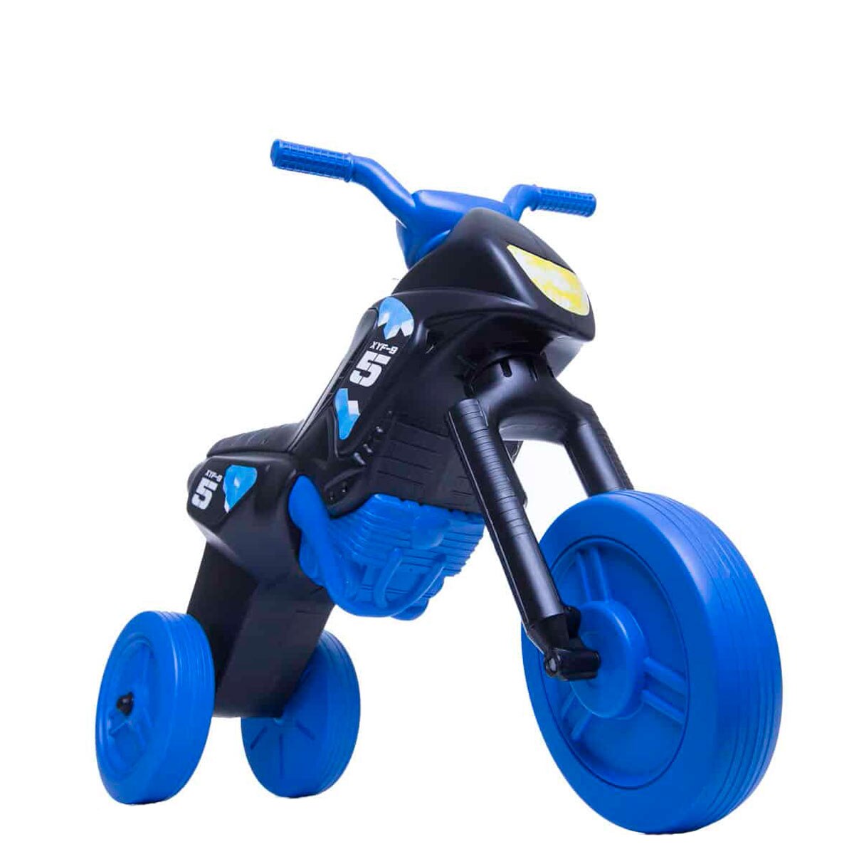 Tricicleta fara pedale MINI, Enduro, negru-albastru