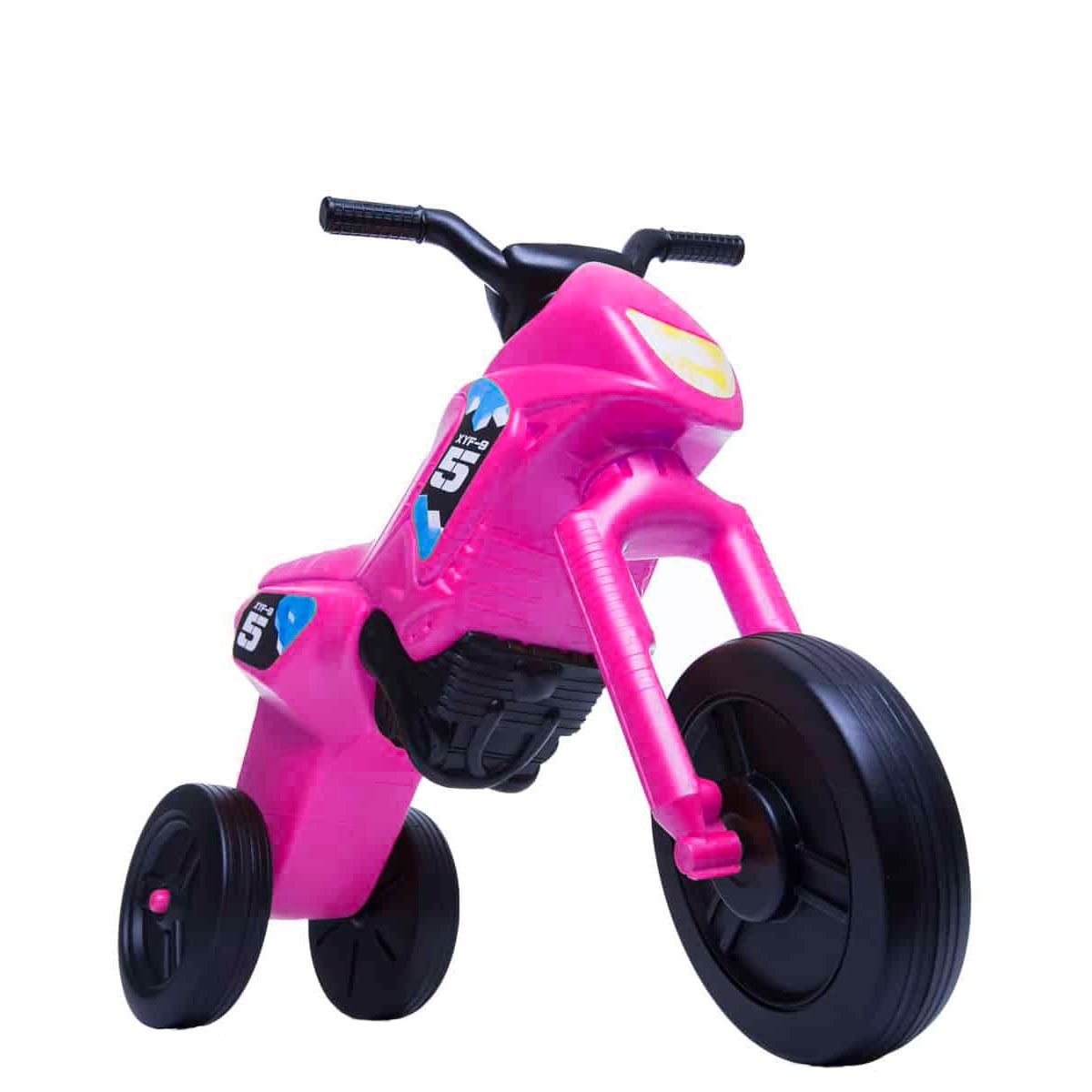 Tricicleta fara pedale MINI, Enduro, roz-negru