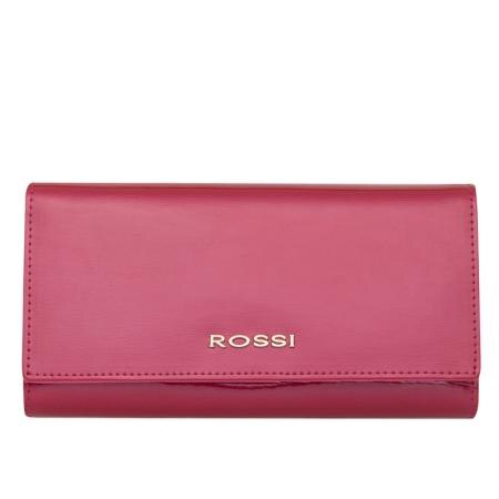 Portofel Rossi RSC0204, Roz, Piele autentica