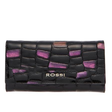 Portofel Rossi, RSC0214, Negru, Piele autentica