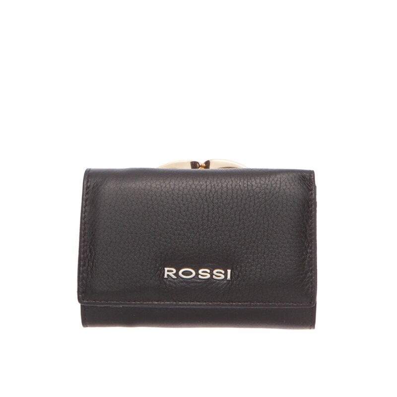 Portofel Rossi, RSC0016, Negru, Piele autentica