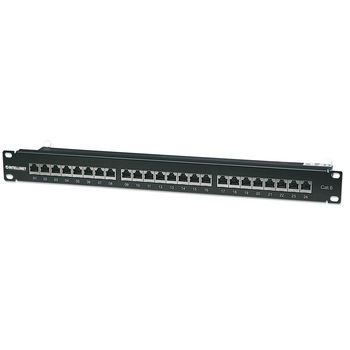 Patch Panel Intellinet 720038 STP, Categoria 6, 24 de porturi, Conector RJ-45, Negru Patch Panel Intellinet 720038 STP, Categoria 6, 24 de porturi, Conector RJ-45, Negru