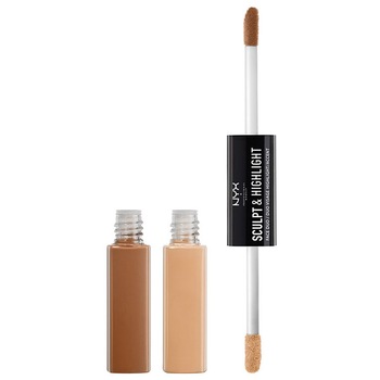 Contur ten NYX Professional Makeup Sculpt & Highlight Face Duo, Almond Light, 2 x 5.3 ml Contur ten NYX Professional Makeup Sculpt & Highlight Face Duo, Almond Light, 2 x 5.3 ml