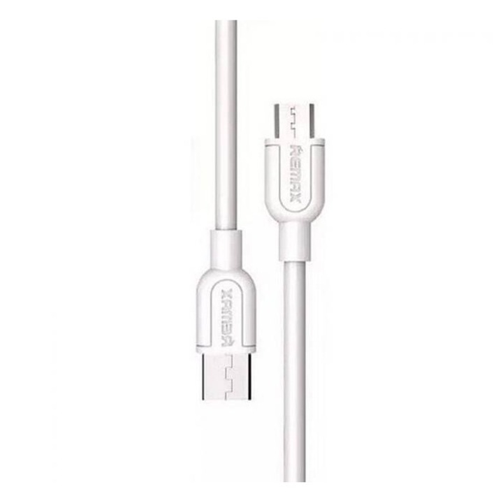 Кабел текстилен бял, черен Type-C USB-А(м)/USB-C(м) 1,2m