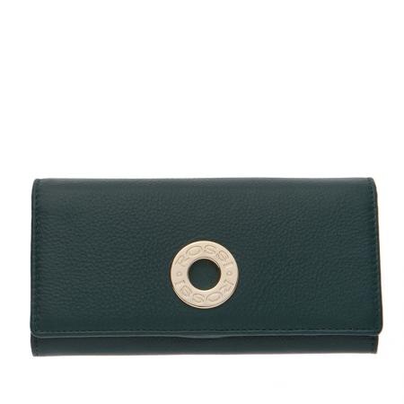 Portofel Rossi, RSL07107, Verde, Piele autentica