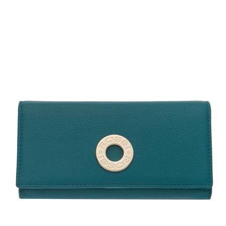 Portofel Rossi RSL07104, Verde inchis, Piele autentica