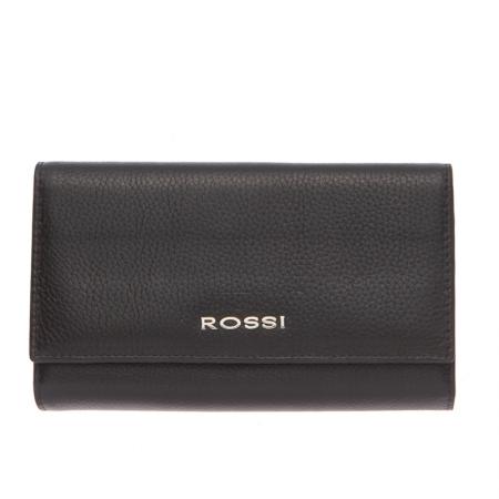 Portofel Rossi, RSC0316, Negru, Piele autentica