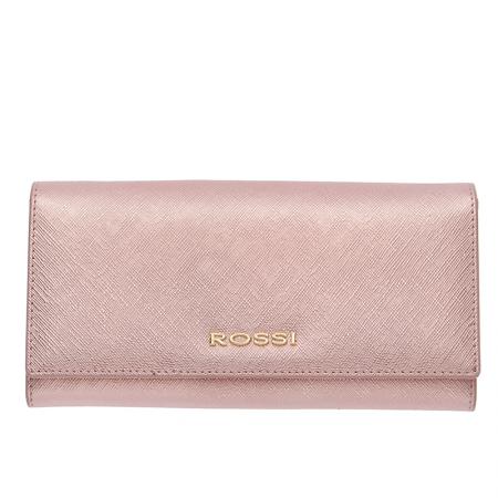 Portofel Rossi, RSC0201, Roz, Piele autentica