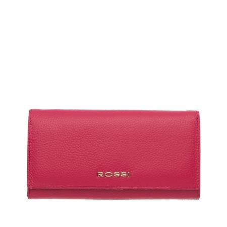 Portofel Rossi, RSC0210, Roz, Piele autentica