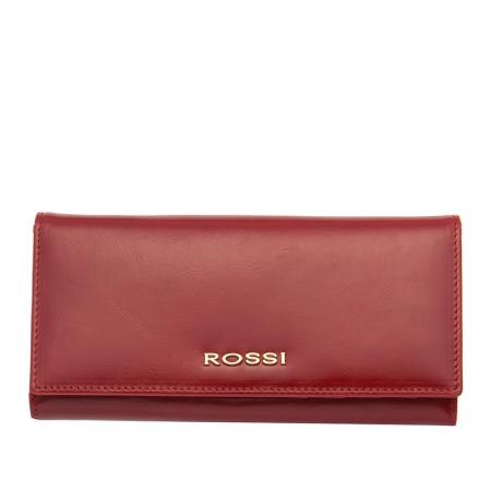 Portofel Rossi, RSC0105, Rosu, Piele autentica