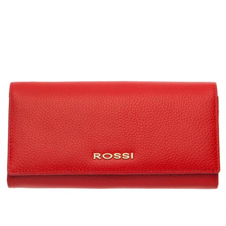 Portofel Rossi, RSC0211, Rosu, Piele autentica