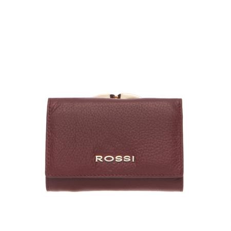 Portofel Rossi, RSC0017, Bordeaux, Piele autentica