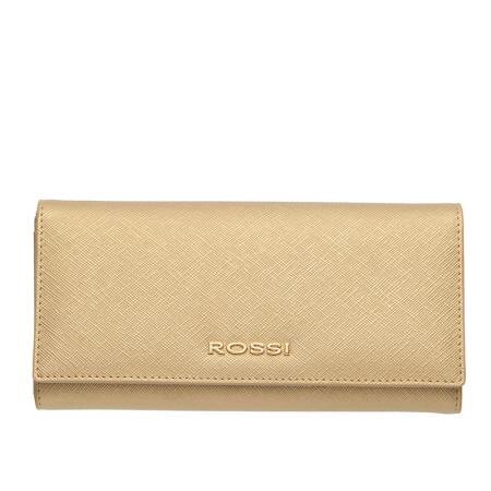 Portofel Rossi, RSC0102, Aur, Piele autentica