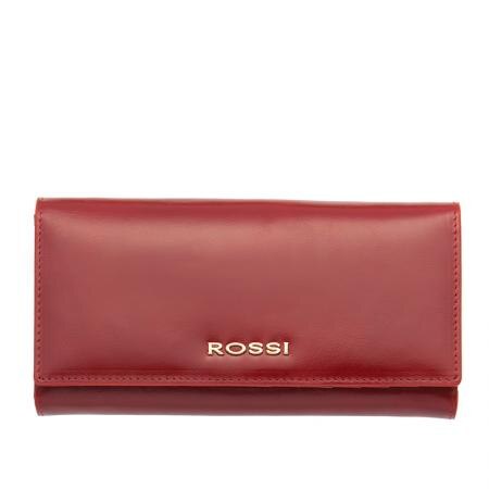 Portofel Rossi, RSC0205, Rosu, Piele autentica