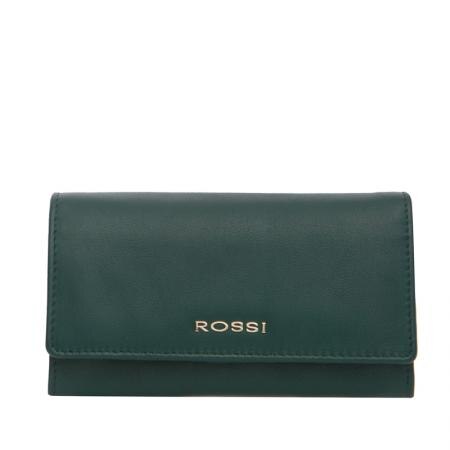 Portofel Rossi, RSL08133, Verde englez, Piele autentica