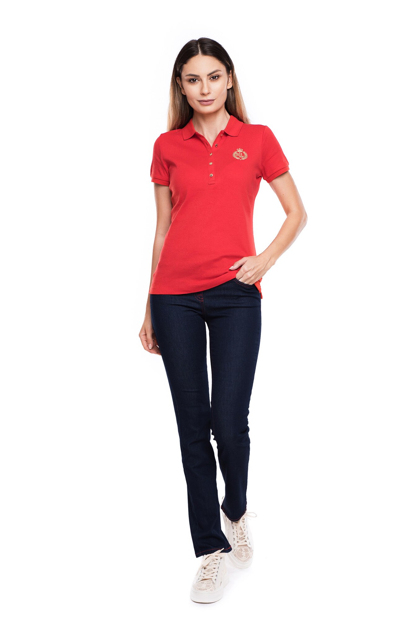 Tricou din bumbac, Ralph Lauren, M, rosu