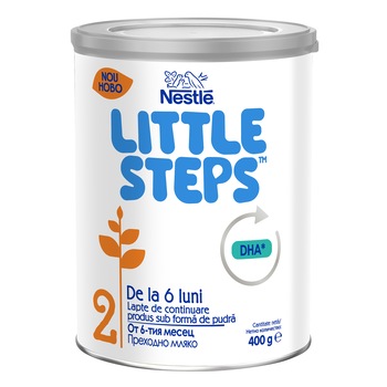 Lapte praf Nestle Little Steps 2, 400 g, de la 6 luni Lapte praf Nestle Little Steps 2, 400 g, de la 6 luni