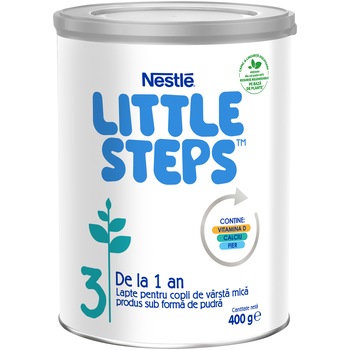 Lapte praf Nestle Little Steps 3, 400 g, de la 1 an Lapte praf Nestle Little Steps 3, 400 g, de la 1 an