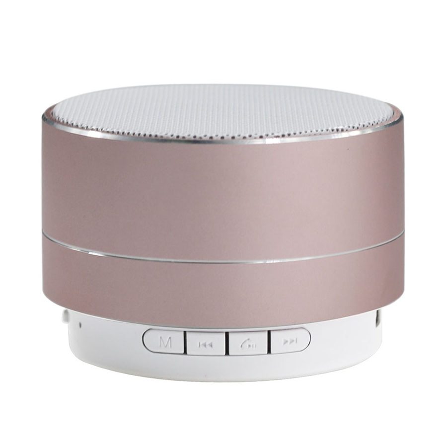 Boxa portabila metalica cu Bluetooth, V-TAC, Reincarcabila, 400mAh, rose gold