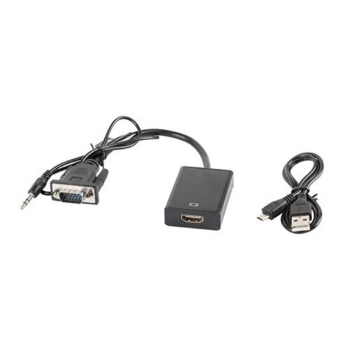 Convertor de la VGA tata la HDMI mama , cu audio, 20 cm