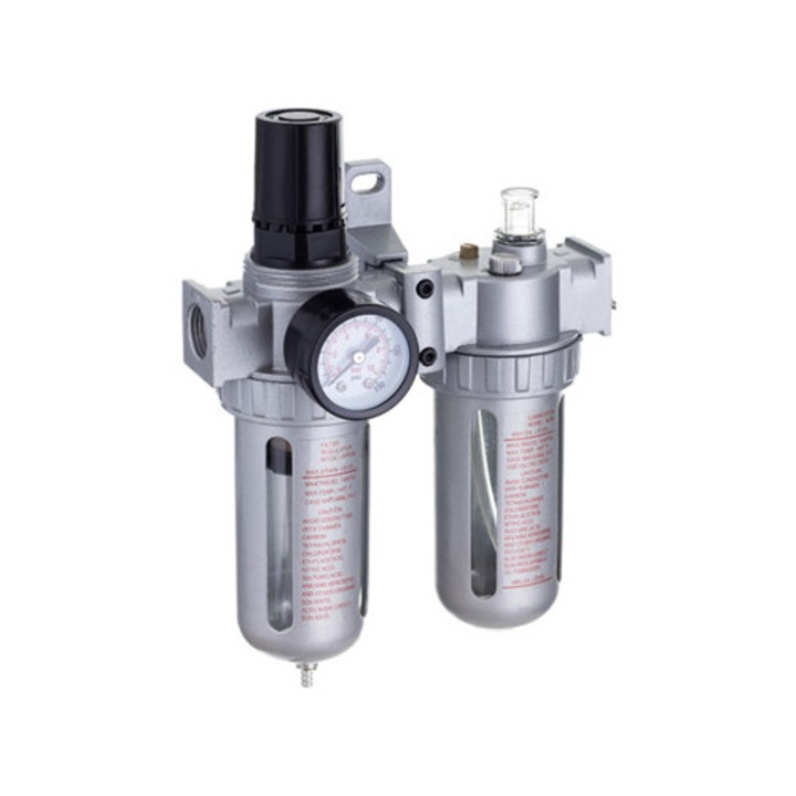 Reductor filtru aer + lubrifiant AFRL804 1/2" 5 microni