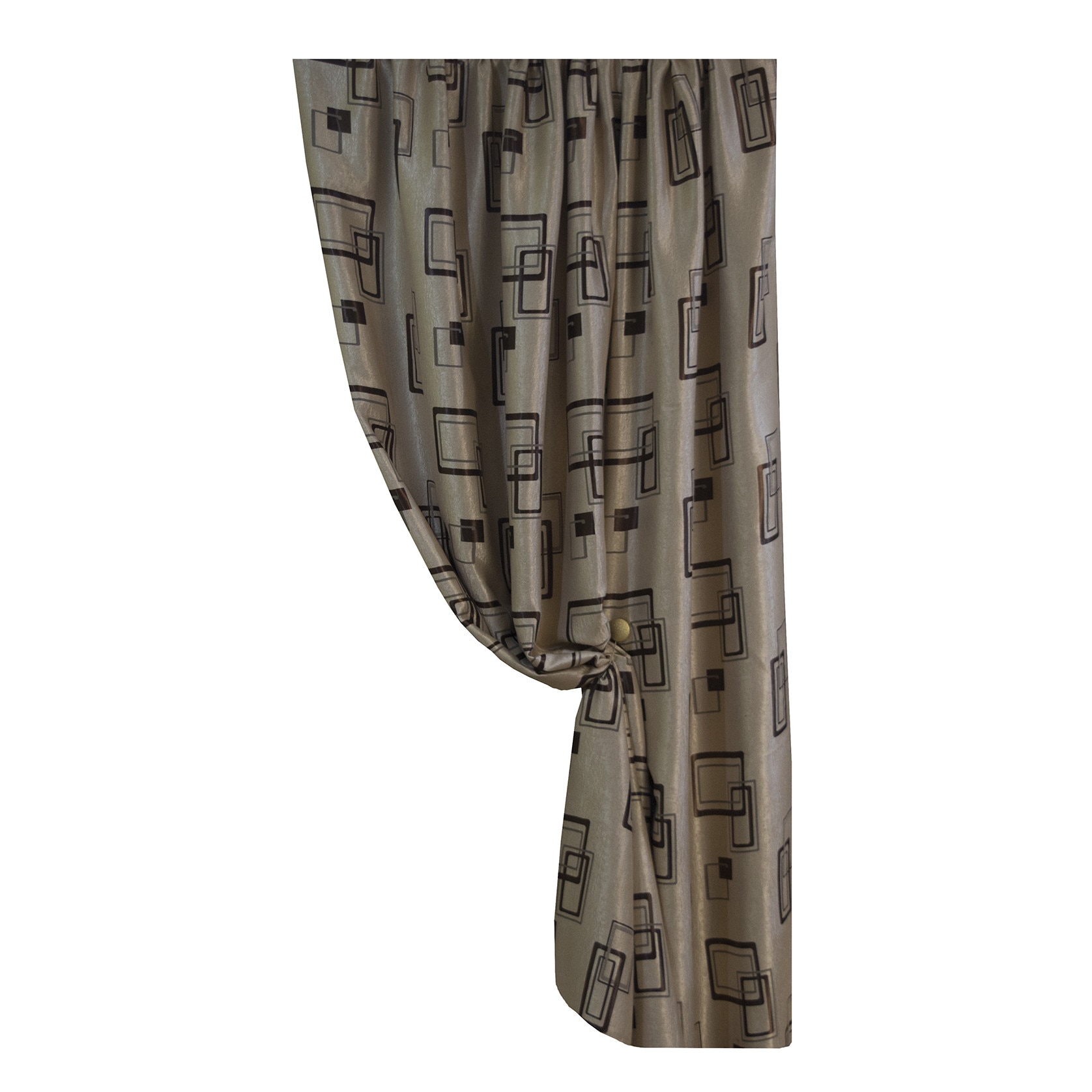 Set 2 draperii 130x230 cm, black-out Bej-Maro, 2DRAP022 - 230