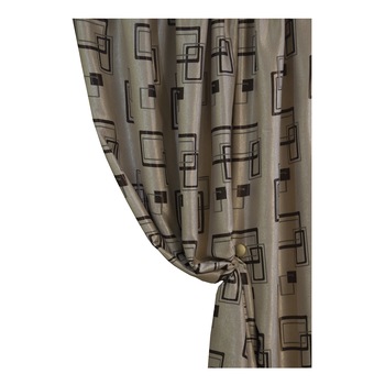 Set 2 draperii 130x245 cm, black-out Bej-Maro, 2DRAP022 - 245 Set 2 draperii 130x245 cm, black-out Bej-Maro, 2DRAP022 - 245