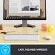 Vezeték nélküli billentyűzet + egérkészlet Logitech MK470, Slim, elrendezés US INTL, fehér