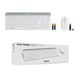 Vezeték nélküli billentyűzet + egérkészlet Logitech MK470, Slim, elrendezés US INTL, fehér