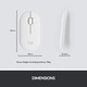 Vezeték nélküli billentyűzet + egérkészlet Logitech MK470, Slim, elrendezés US INTL, fehér