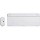 Vezeték nélküli billentyűzet + egérkészlet Logitech MK470, Slim, elrendezés US INTL, fehér