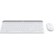 Vezeték nélküli billentyűzet + egérkészlet Logitech MK470, Slim, elrendezés US INTL, fehér