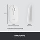 Vezeték nélküli billentyűzet + egérkészlet Logitech MK470, Slim, elrendezés US INTL, fehér