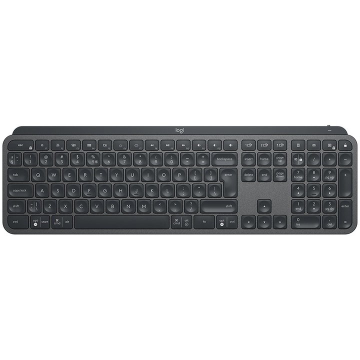 Безжична клавиатура Logitech MX Keys, Bluetooth, Layout IT, Space Gray