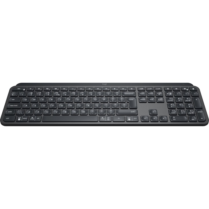 Клавиатура Безжична Logitech MX Keys Advanced, Подсветка, US INTL layout, Graphite