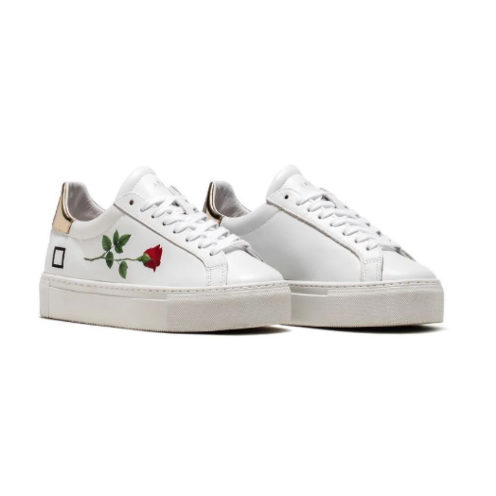 Pantofi sport D.A.T.E, Nouvelle Romantic Rose, alb, Alb