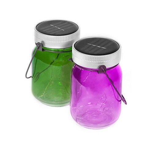 Set 2 lampi solare Fairy Jars, GiftForYou, 14cm x 9cm
