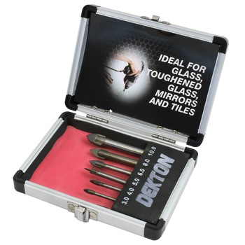 Set burghie pentru sticla, 6 bucati, Dekton, DT80295 Set burghie pentru sticla, 6 bucati, Dekton, DT80295