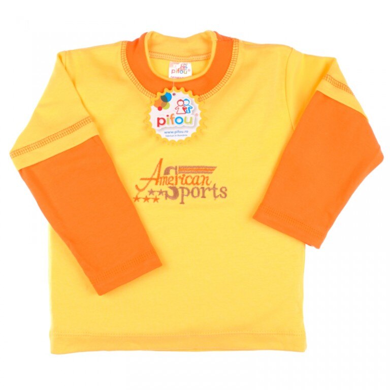 Bluza cu maneca lunga, 1 an, galben