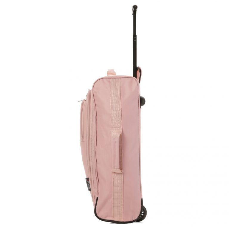5 cities luggage rose gold