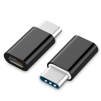 Adaptor MicroUSB - Tip C (Negru) Adaptor MicroUSB - Tip C (Negru)