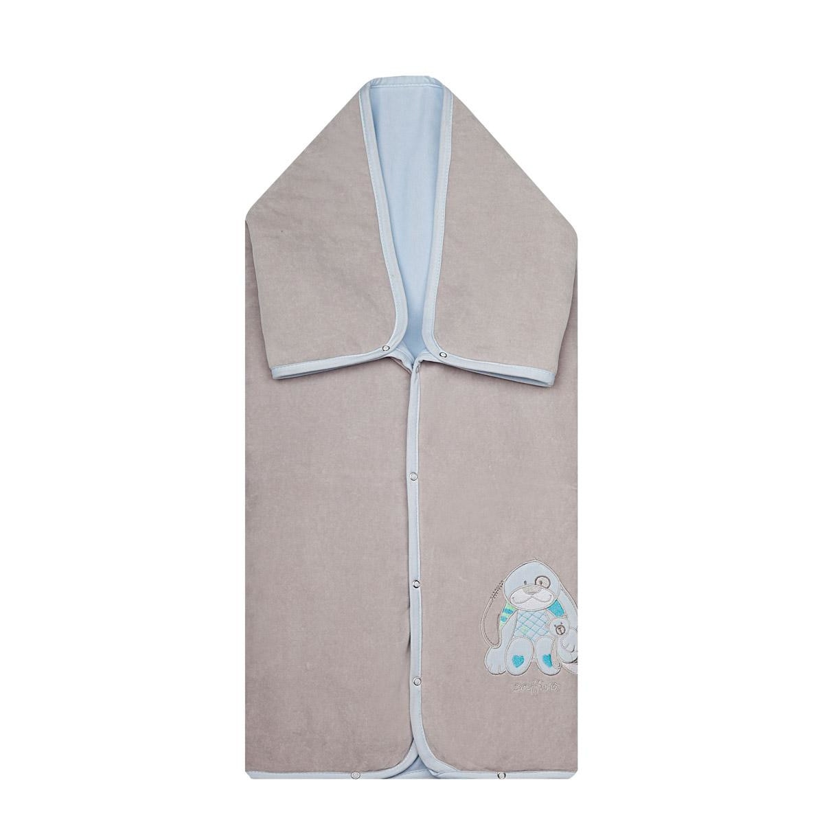 Paturica multifunctionala 90x90, AN-OW-04_160, Womar Zaffiro, Gri/Albastru