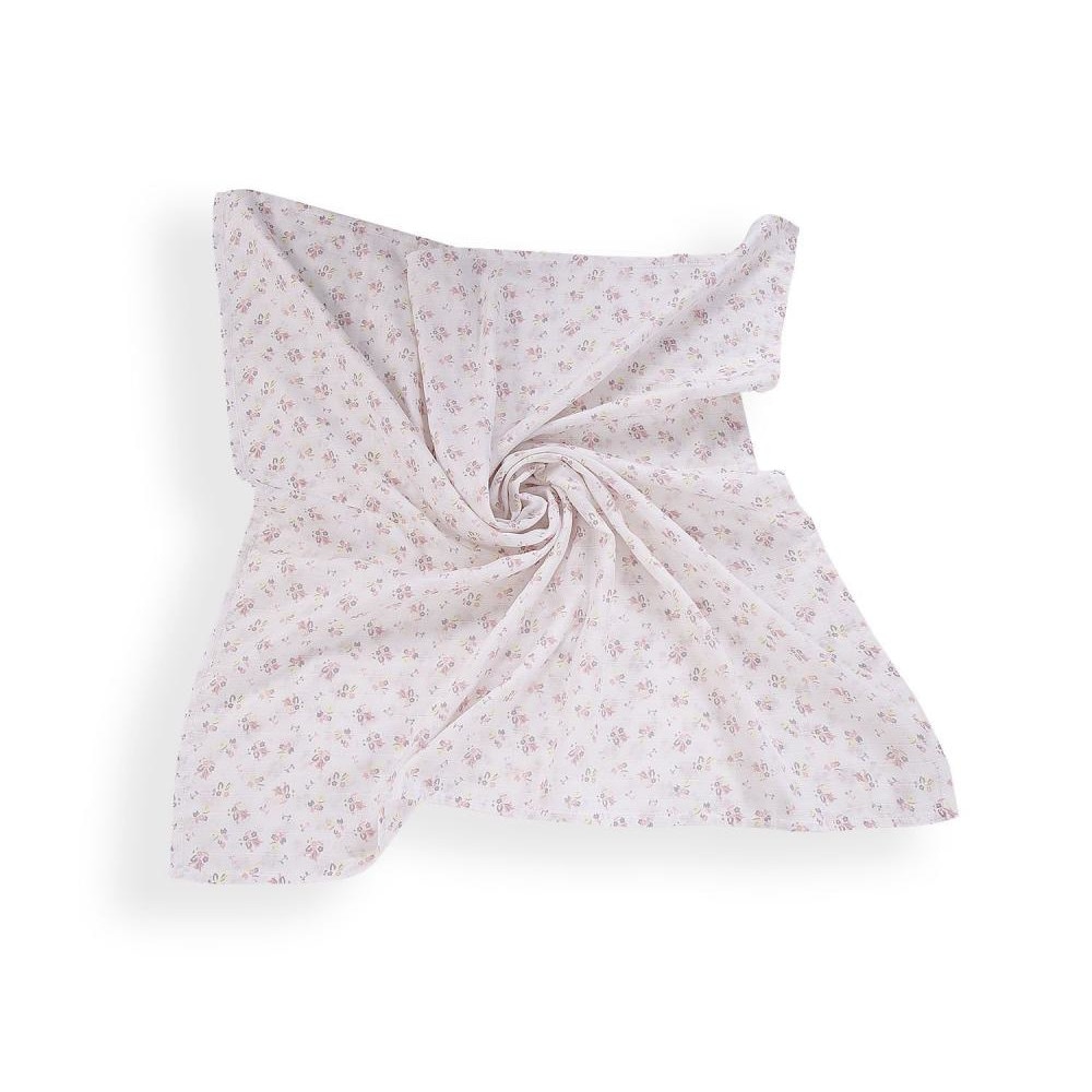 Paturica Muselina cu 2 straturi 90x90 cm Flowers