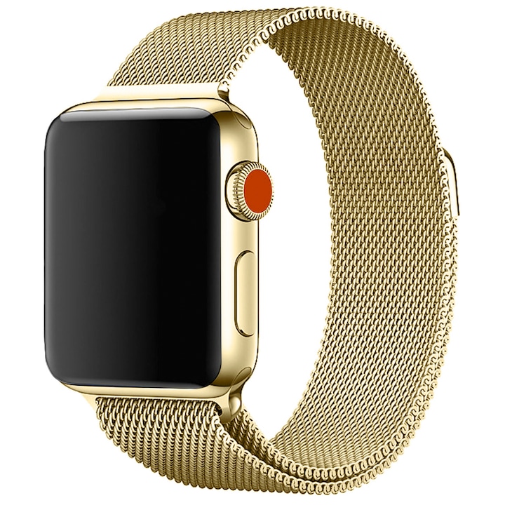 Milánói acél szíj Apple Watch 40MM készülékhez Gold
